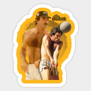 tom selleck volleyball Sticker